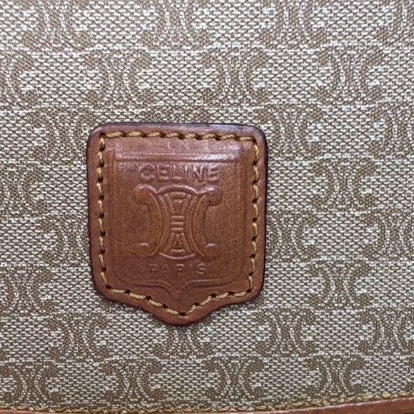 Celine Authentic Macadam Canvas Fold Over Clutch Bag - Vintage - Picture 2 of 15